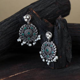 White German Silver-Plated Classic Earrings