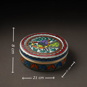  Godna Madhubani Handpainted Stainless Steel Casserole