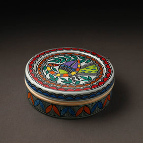  Godna Madhubani Handpainted Stainless Steel Casserole