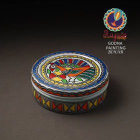  Godna Madhubani Handpainted Stainless Steel Casserole