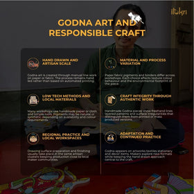 Grey - godna madhubani handpainted stainless steel