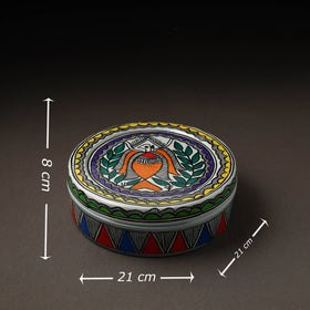  Godna Madhubani Handpainted Stainless Steel Casserole