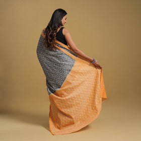 Mercerised Cotton Handloom Pochampally Ikat Saree