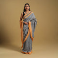 Mercerised Cotton Handloom Pochampally Ikat Saree