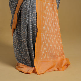 Mercerised Cotton Handloom Pochampally Ikat Saree