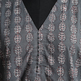 Hand akola long kaftan with tie-up waist 06 - handcrafted