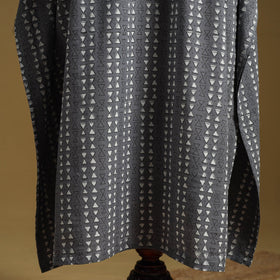 Hand akola long kaftan with tie-up waist 13 - handcrafted