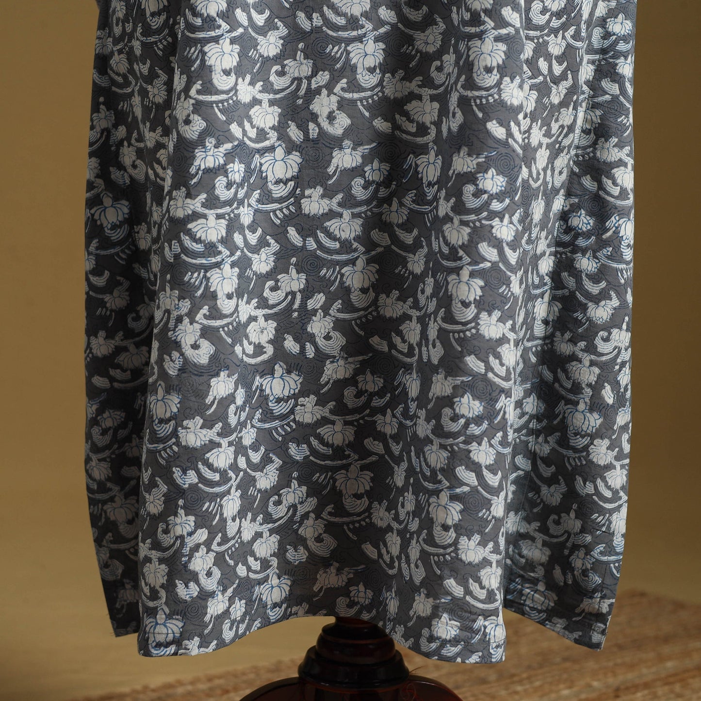 Hand akola long kaftan with tie-up waist 18 - handcrafted