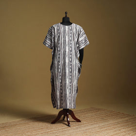 Hand akola long kaftan with tie-up waist 22 - handcrafted