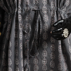 Hand akola short kaftan with tie-up waist 36 - handcrafted