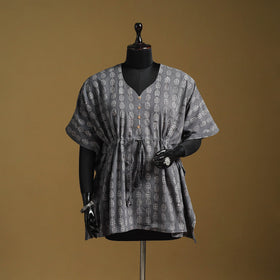 Hand akola short kaftan with tie-up waist 36 - handcrafted