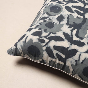 Grey - hand batik cotton cushion cover 26 - handcrafted