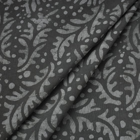 Grey Hand Batik Print Cotton Fabric