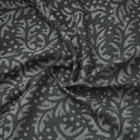 Grey Hand Batik Print Cotton Fabric