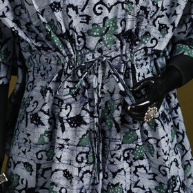 Hand batik cotton medium kaftan 37 - handcrafted