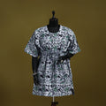 Hand batik cotton medium kaftan 37 - handcrafted