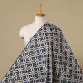 Grey - hand batik cotton fabric 04 - handcrafted