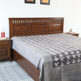 Block Art Print Cotton Double Bindaas Bed Sheet