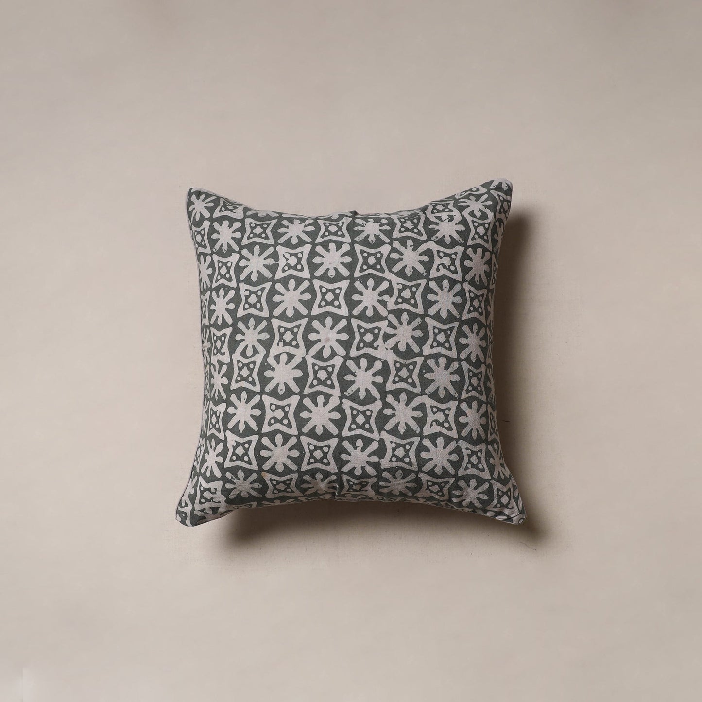 Hand block batik print cushion cover 14 - handcrafted