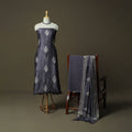 Hand block jaipur print maheshwari silk handloom 3pc