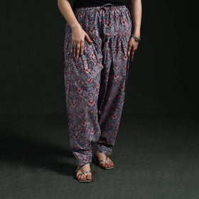Hand block print cotton sanganeri salwar 01 - handcrafted