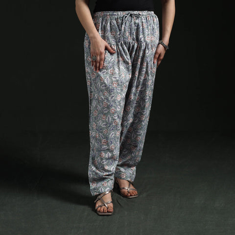 Hand block print cotton sanganeri salwar 08 - handcrafted