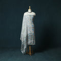 Hand block print sanganeri cotton 3pc unstitched dress