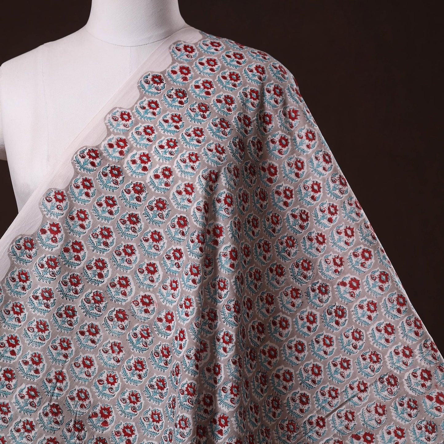 Hand cotton sanganeri fabric 31 - handcrafted