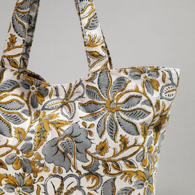  Hand Block Printed Canvas Cotton Shoulder Bag 