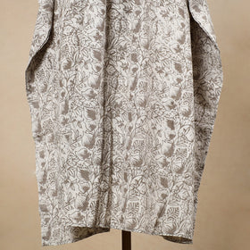  Hand Block Printed Cotton Kaftan with Tie-Up Waist 