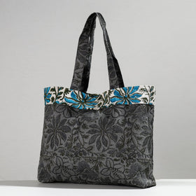  Hand Block Printed Laminated Jute Shoulder Bag 