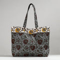  Hand Block Printed Laminated Jute Shoulder Bag 