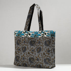  Hand Block Printed Laminated Jute Shoulder Bag 