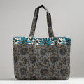  Hand Block Printed Laminated Jute Shoulder Bag 
