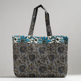  Hand Block Printed Laminated Jute Shoulder Bag 