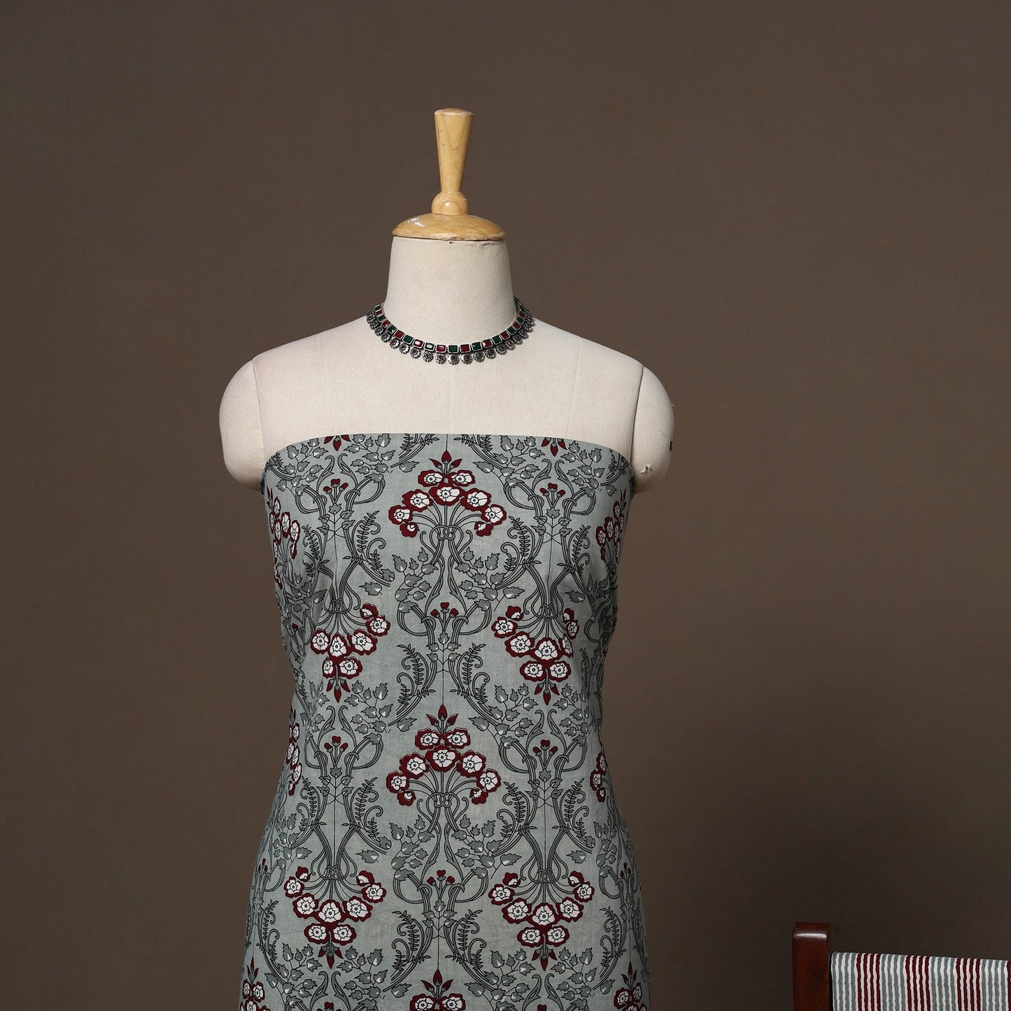 Hand sanganeri cotton 3pc unstitched dress material 20