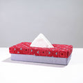  Grey Handcrafted Bengal Kantha Work Tissue Box 