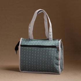 Grey Handcrafted Cotton Hand Bag 08