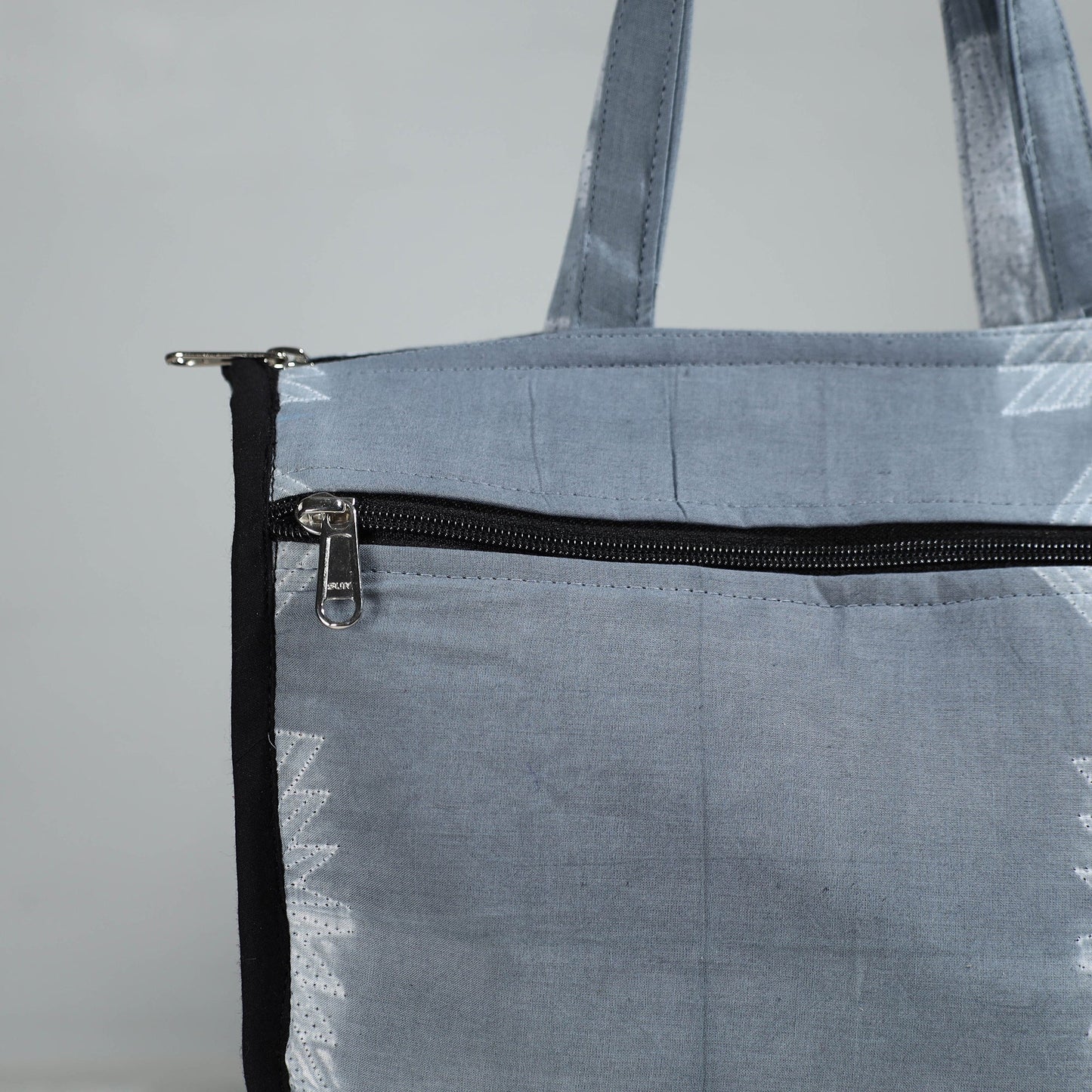 Grey Handcrafted Cotton Shopping Bag 01