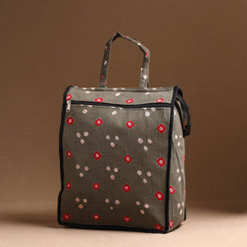 Grey Handcrafted Cotton Shopping Bag 08