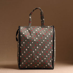 Grey Handcrafted Cotton Shopping Bag 08