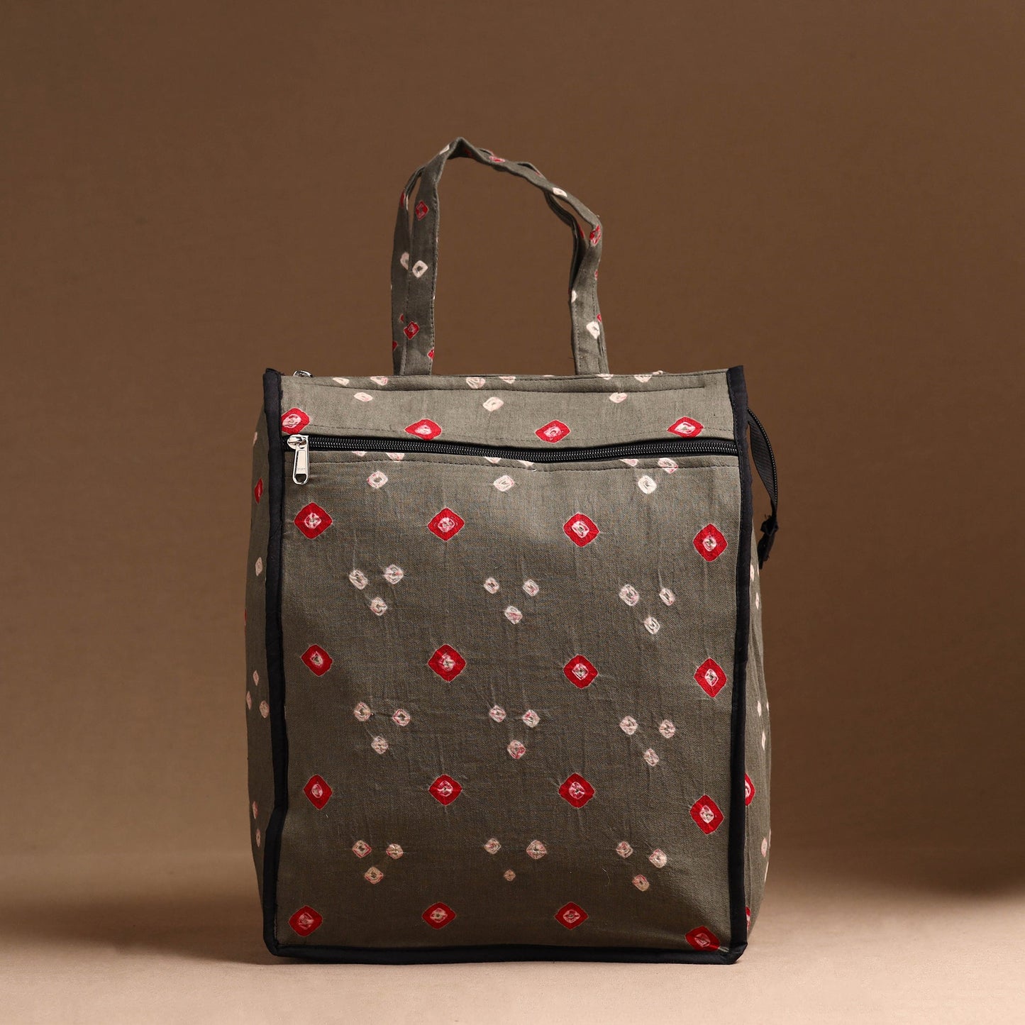 Grey Handcrafted Cotton Shopping Bag 08