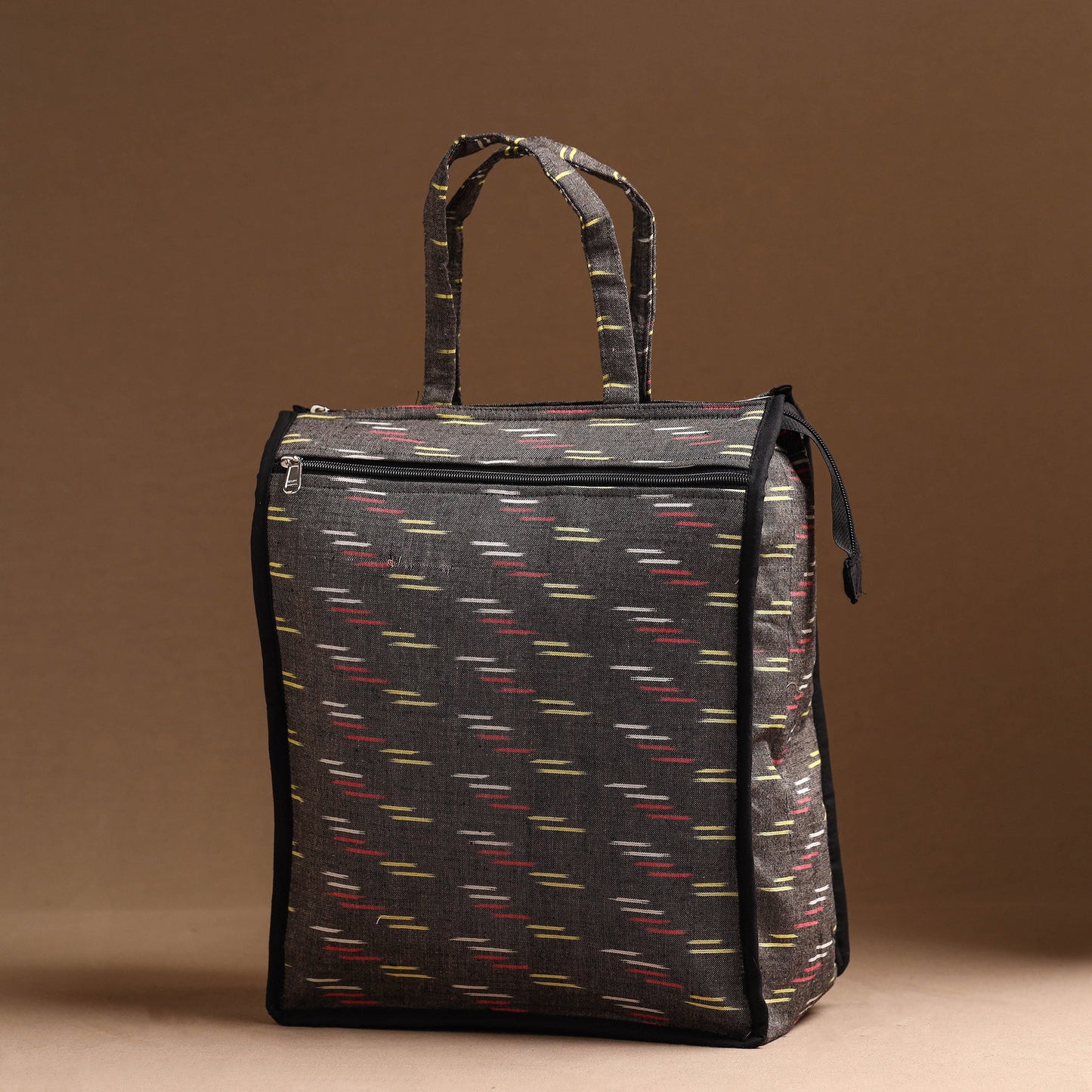 Grey Handcrafted Cotton Shopping Bag 09