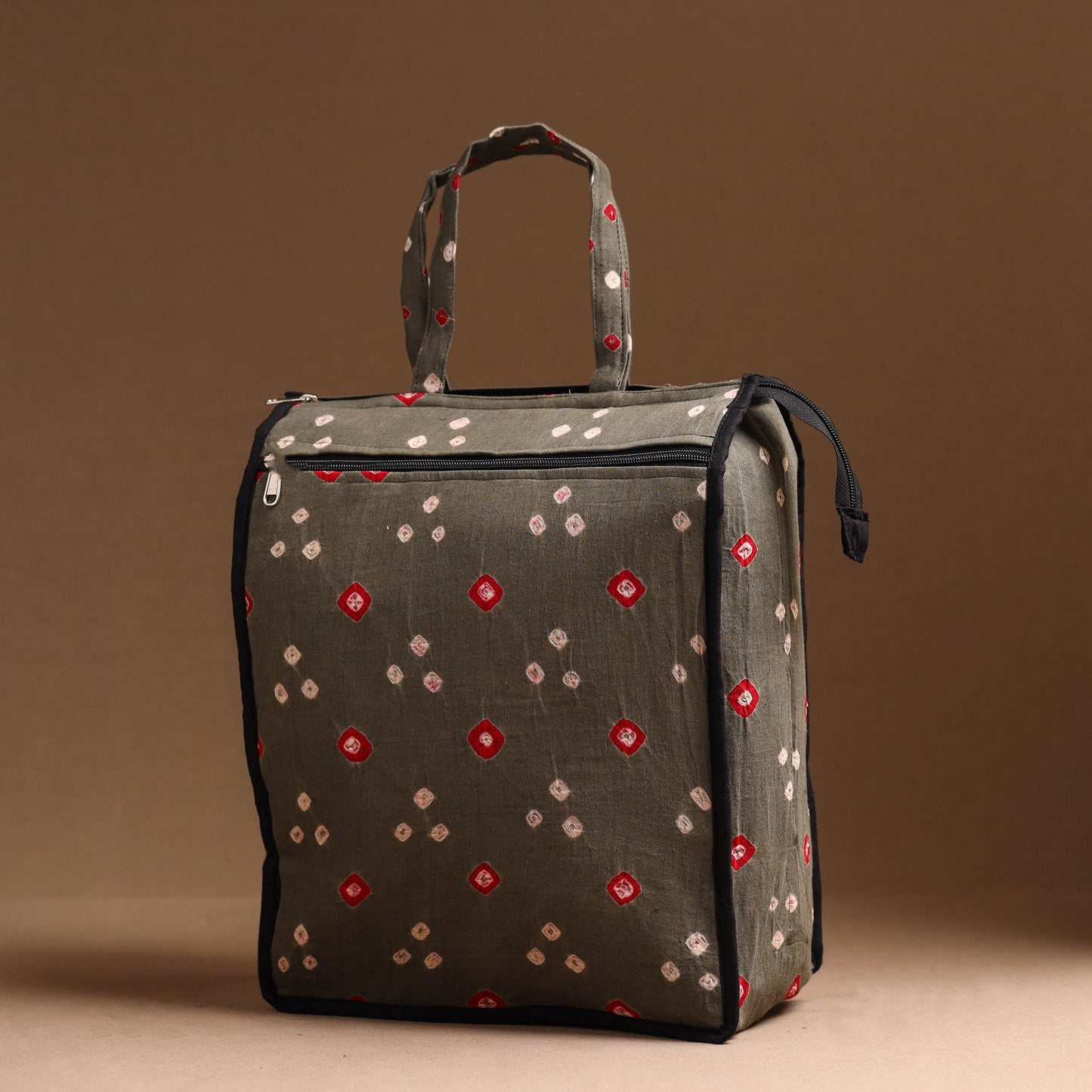 Grey Handcrafted Cotton Shopping Bag 11