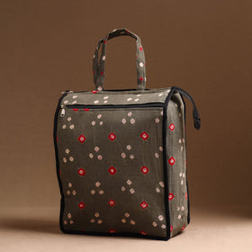 Grey Handcrafted Cotton Shopping Bag 11