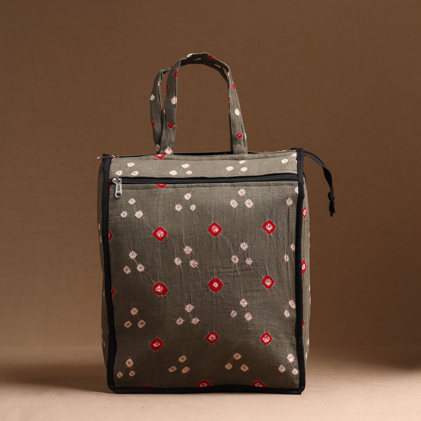 Grey Handcrafted Cotton Shopping Bag 11