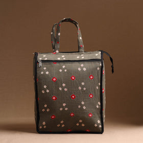 Grey Handcrafted Cotton Shopping Bag 11