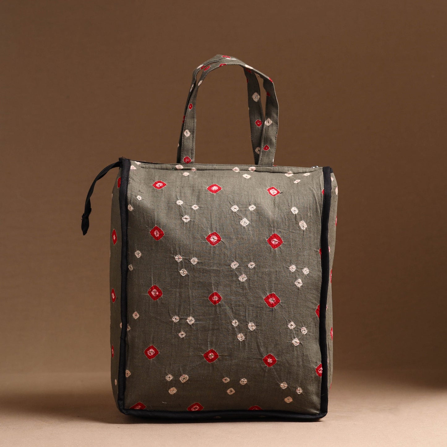 Grey Handcrafted Cotton Shopping Bag 11