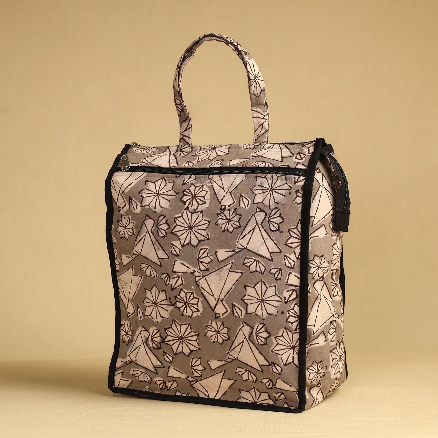 Grey Handcrafted Cotton Shopping Bag 27