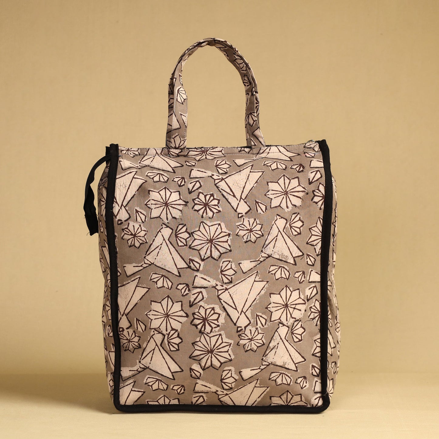 Grey Handcrafted Cotton Shopping Bag 27